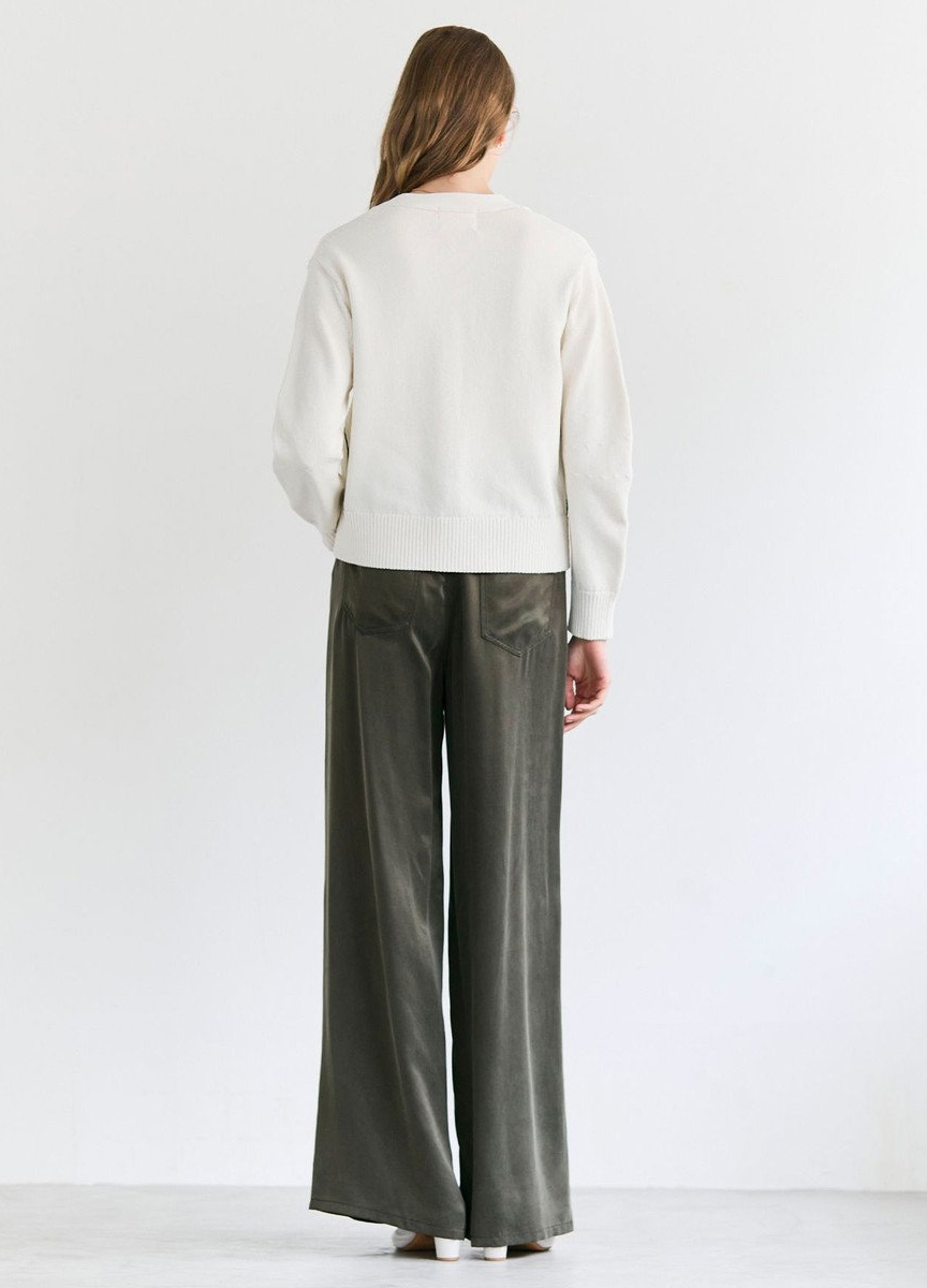 短版口袋針織開襟衫